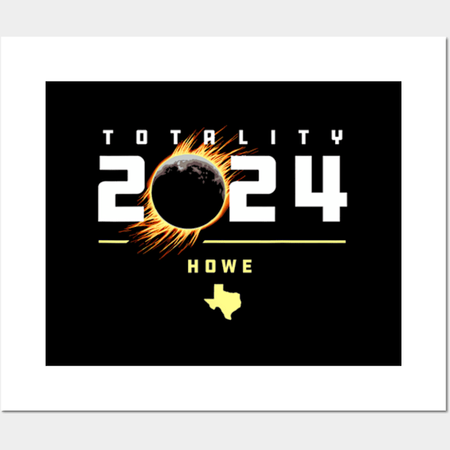 Howe Texas 2024 Total Solar Eclipse Wall Art by Diana-Arts-C